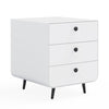 Chic Steel Night Stand with Drawers