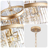 Radiant Gold Crystal Chandelier