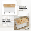 Versatile Rolling Kitchen Island with Drop Leaf и Storage Solutions