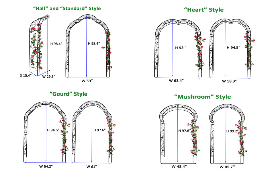 Flourish Garden Arch – Customizable Trellis for Climbing Plants