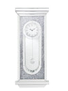 GlamourWall Mirror Clock with Faux Diamonds