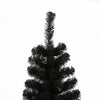 Chic Black Slim Christmas Tree with Folding Stand