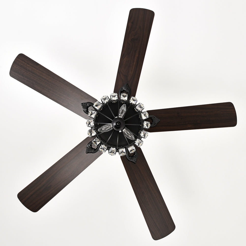 Chic Crystal Ceiling Fan with Remote Control