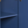 Navy Elegance Bathroom Vanity with Soft-Close Doors and Resin Sink