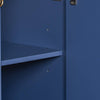 Navy Elegance Bathroom Vanity with Soft-Close Doors and Resin Sink