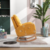 Cozy Mustard Rocker: Modern Mid-Century Accent Chair