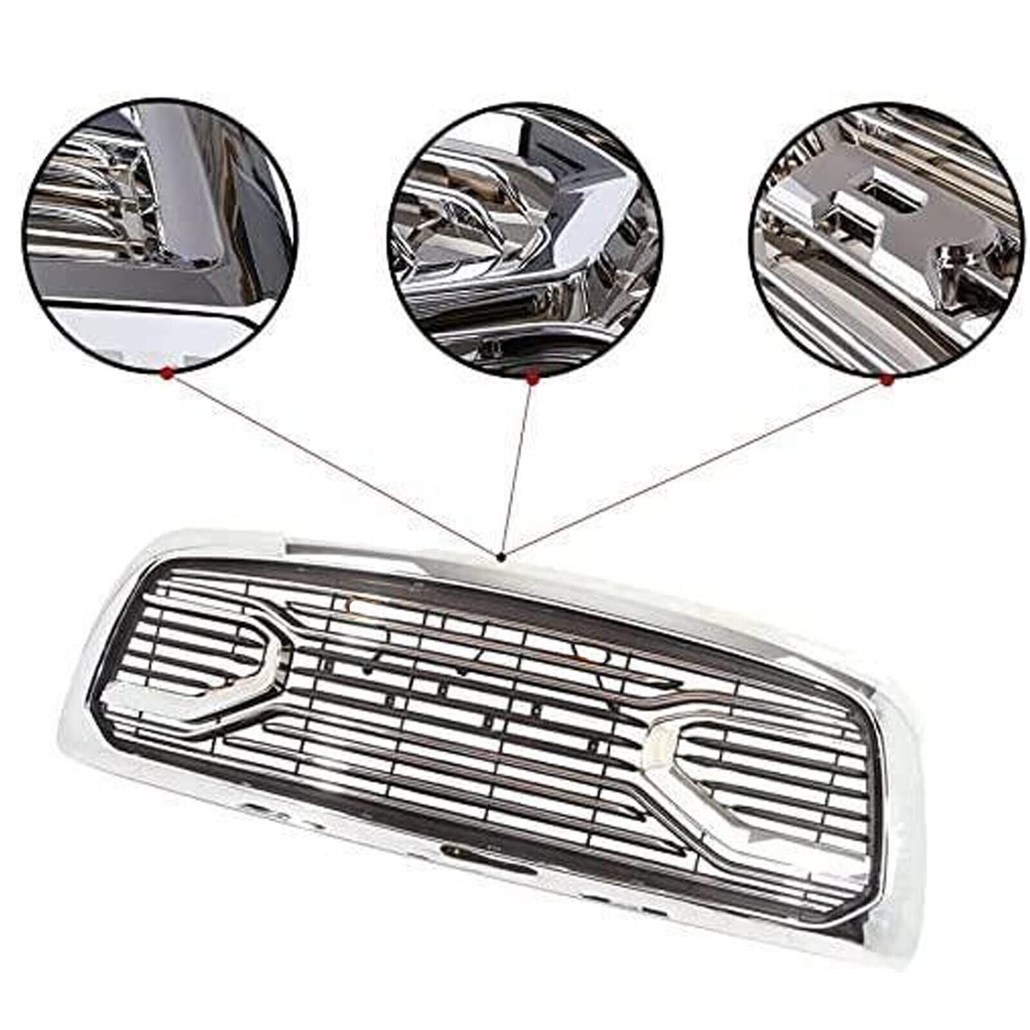 Big Horn Chrome Grille for Dodge RAM 2500/3500