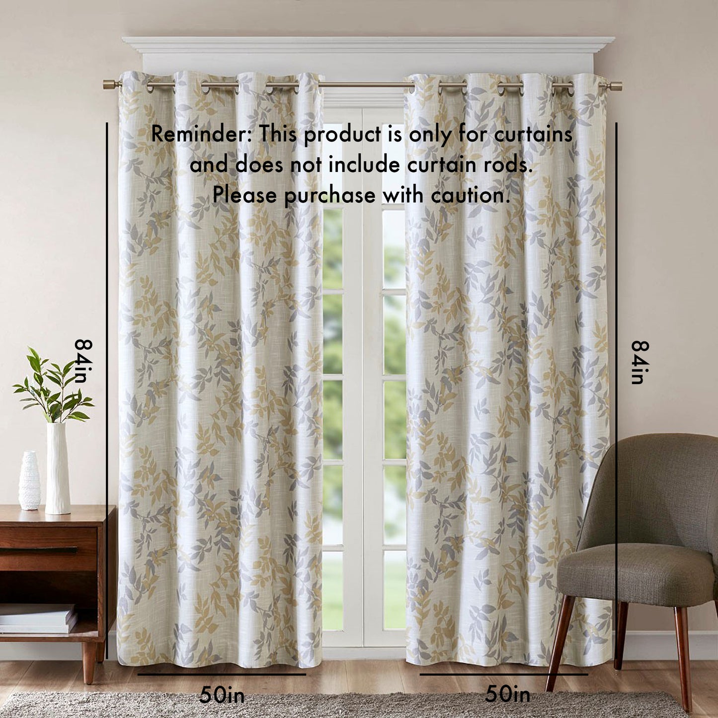 Botanical Bliss Blackout Curtain Panel