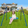 Kids' Metal Saucer Swing Set for Outdoor Fun