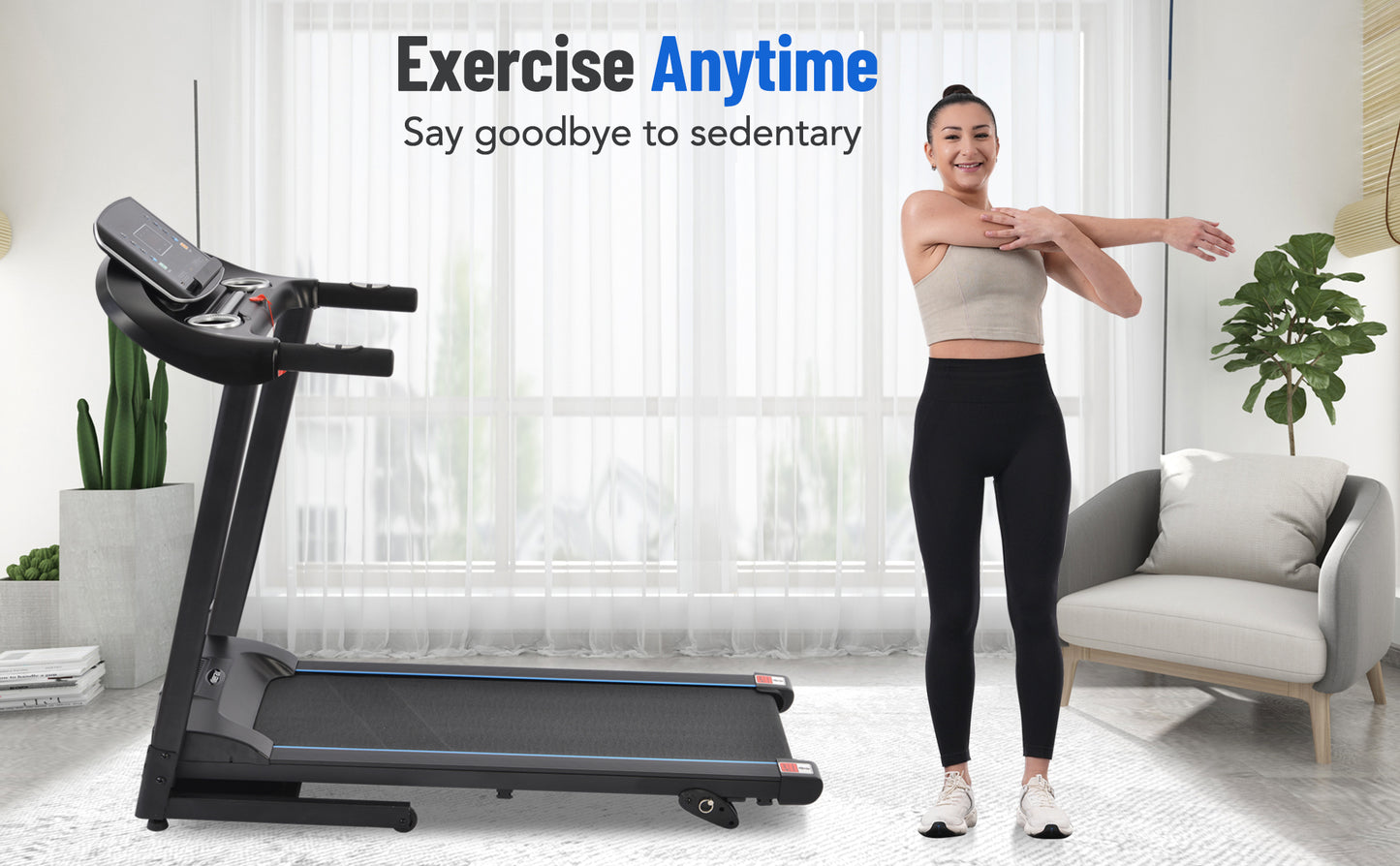 Ultimate Home Treadmill with Speakers and Adjustable Incline