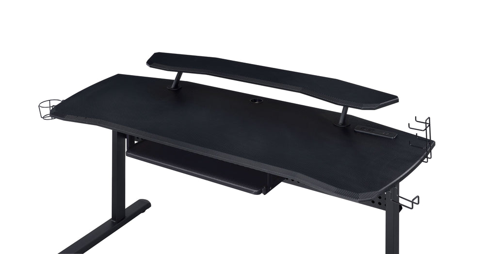 ACME Vildre Black Gaming Table with USB Charging