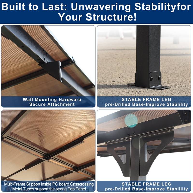 CozyMetal Patio Pergola Gazebo