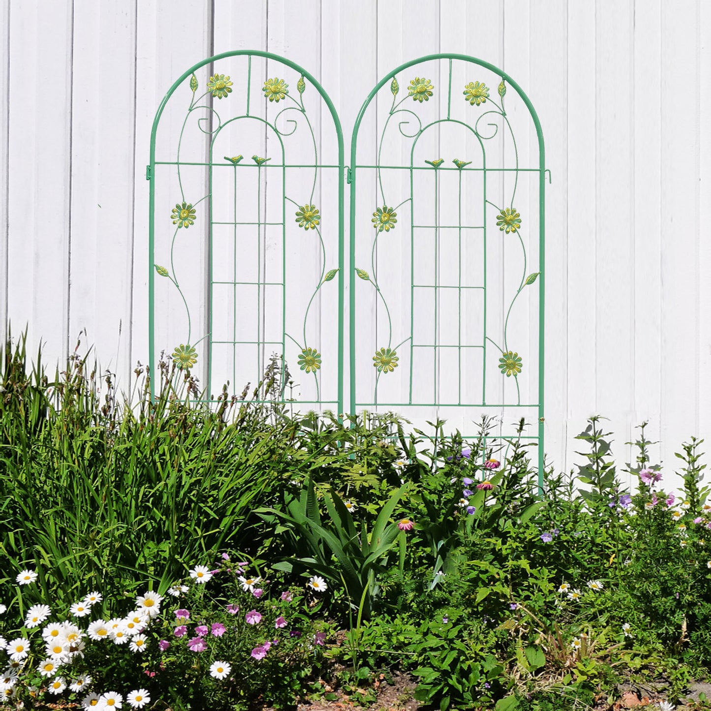 Rustproof Garden Trellis Duo for Climbing Plants