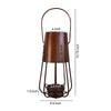 Chic Vintage Iron Lantern with Curved Handle