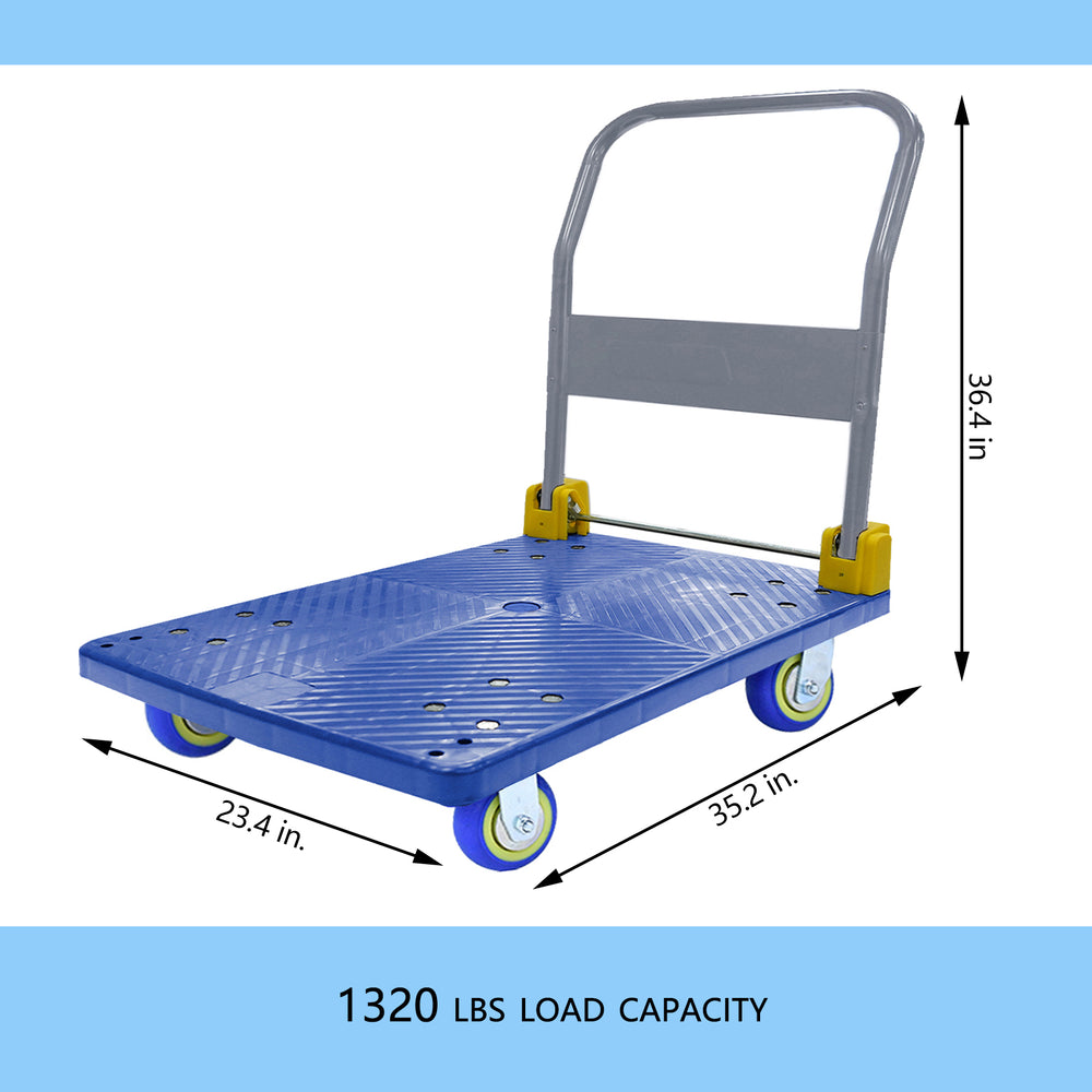 Versatile Foldable Hand Truck - Heavy-Duty Cart for Easy Transport