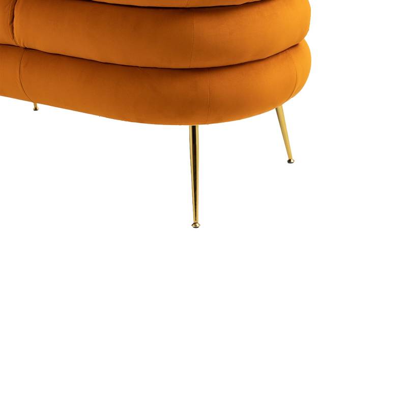 Chic Mini Loveseat in Orange