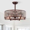 Crystal Breeze Chandelier Fan with Remote