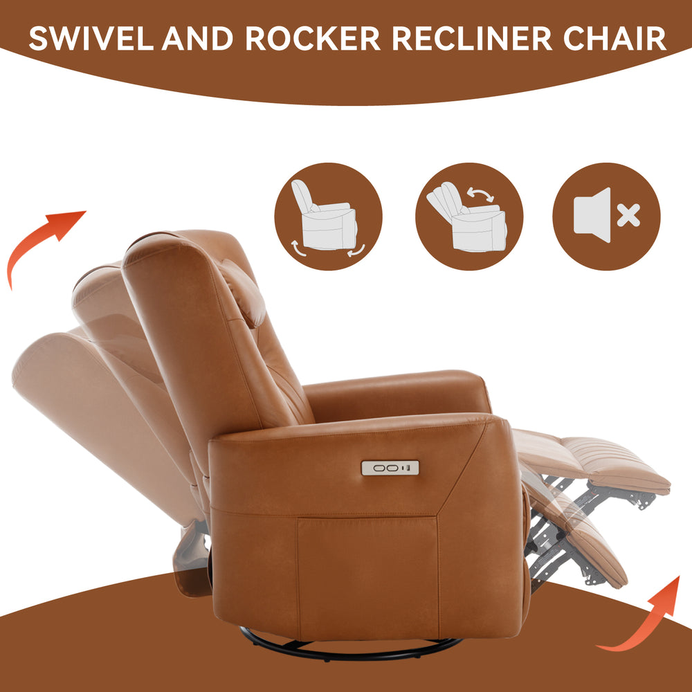 Cozy Comfort Power Recliner with Lumbar Support and USB Charging