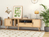 Rattan Chic TV Stand: Stylish Console for Any Room