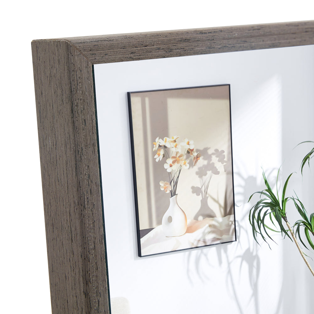 Elegant Full-Length Solid Wood Mirror