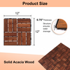 Acacia Hardwood Deck Tiles - Stylish Outdoor Flooring for Patios and Pools