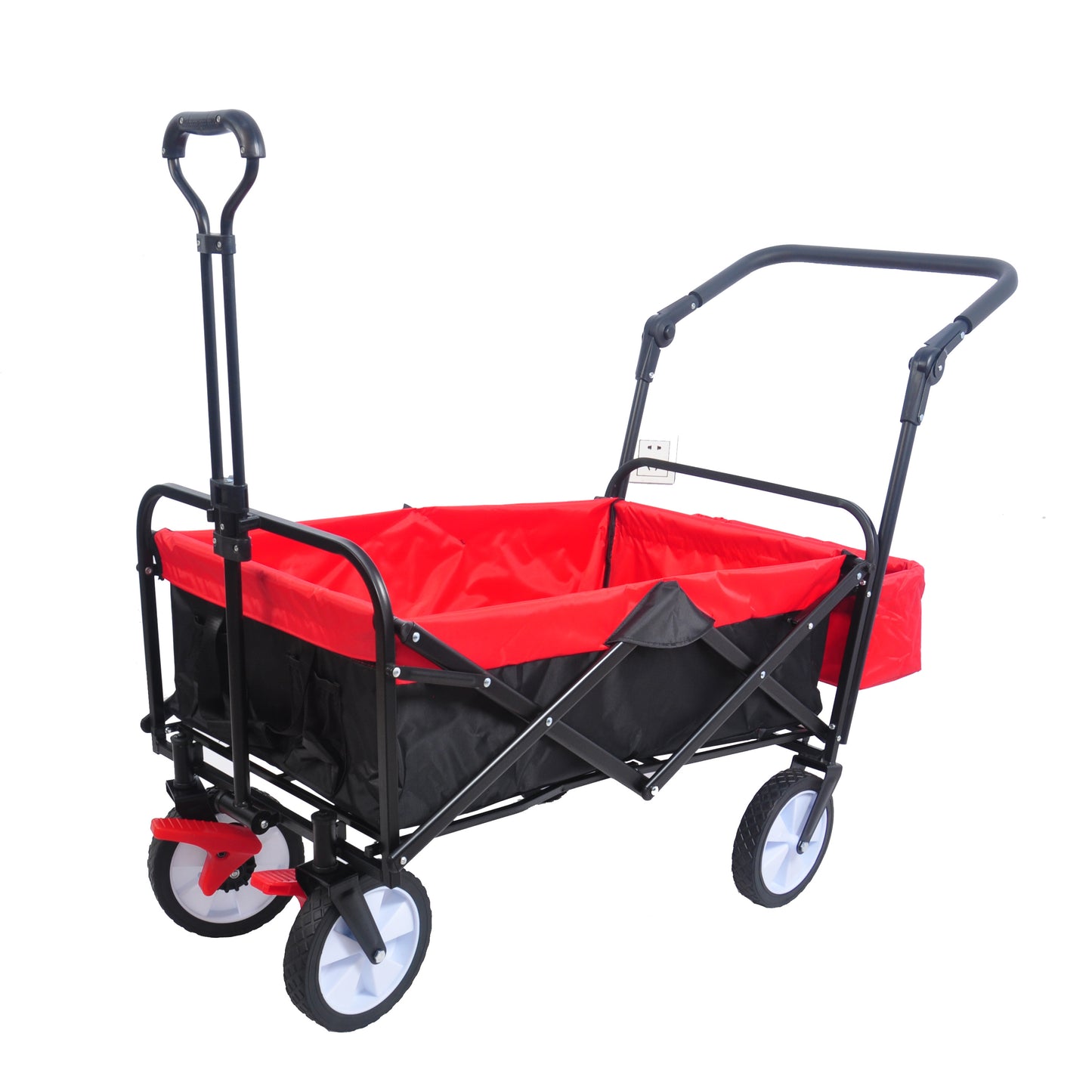 Adventure Wagon - Versatile Collapsible Cart with Drink Holder and Adjustable Handles