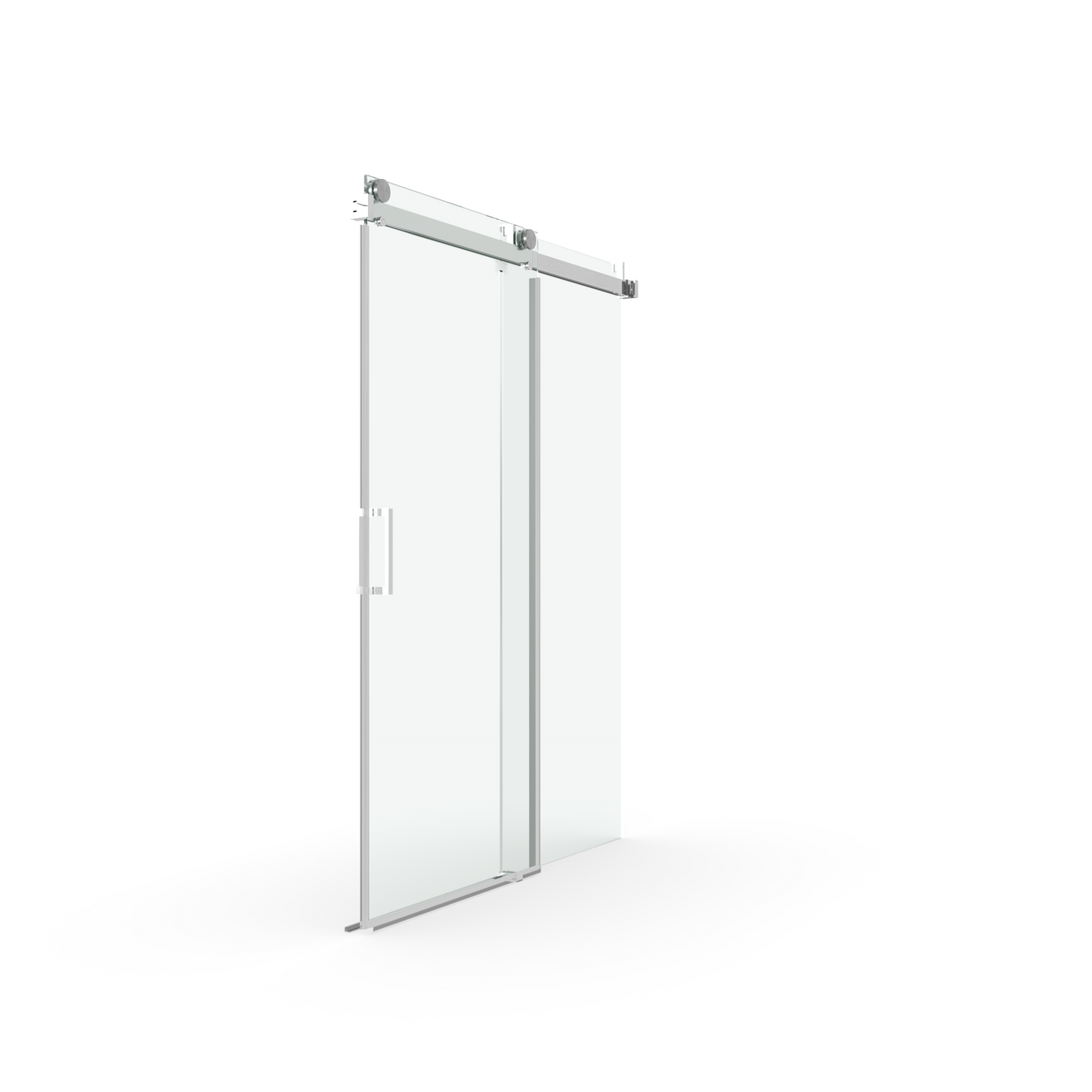 Sleek Soft-Close Frameless Shower Door in Brushed Nickel