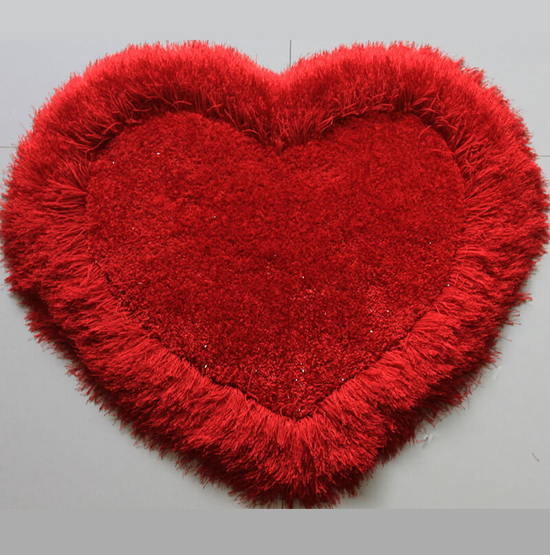 Cozy Heart Shag Rug