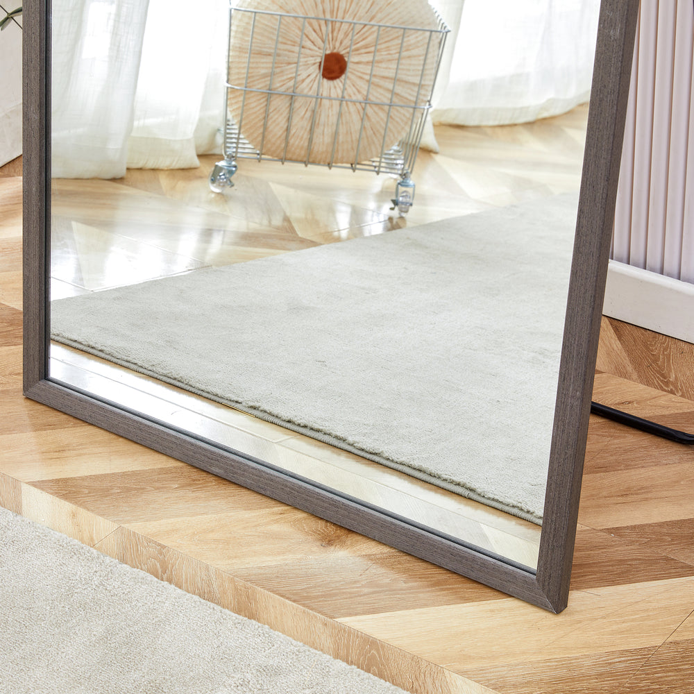 Elegant Full-Length Wooden Mirror