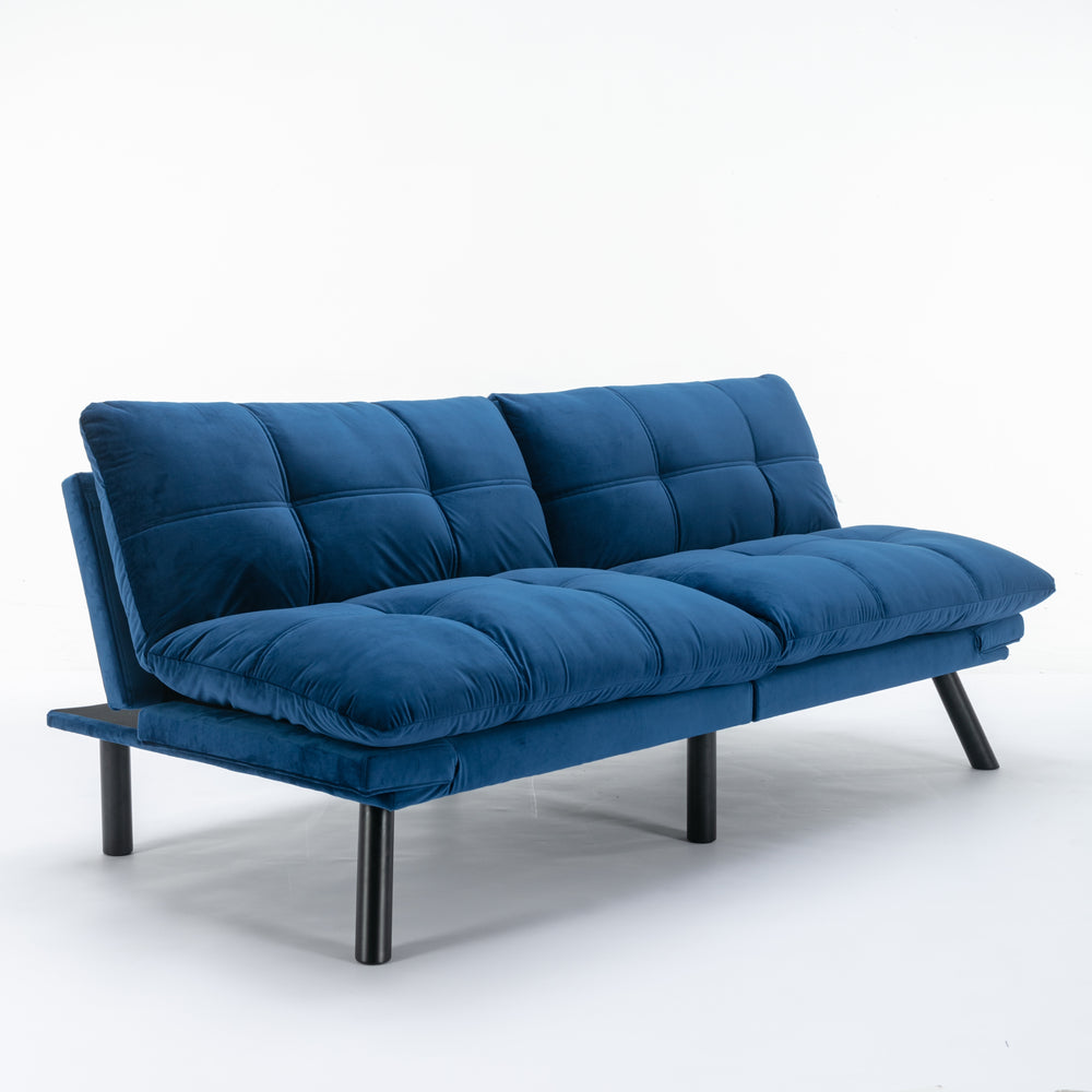 Navy Blue Cozy Convertible Sofa Bed