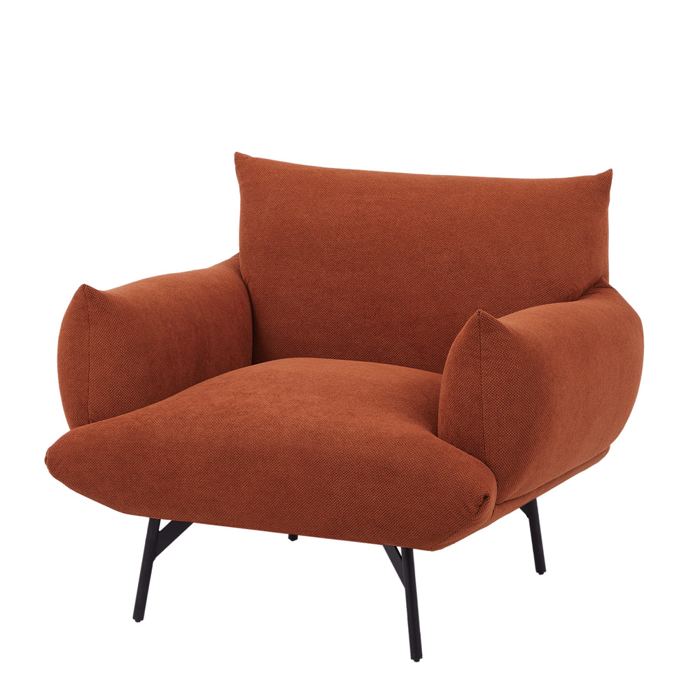 Chic Curry Upholstered Armchair