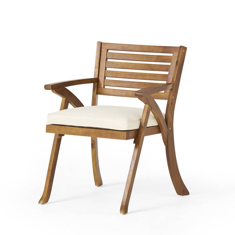 Charming Outdoor Wood Dining Chairs (Set of Two)