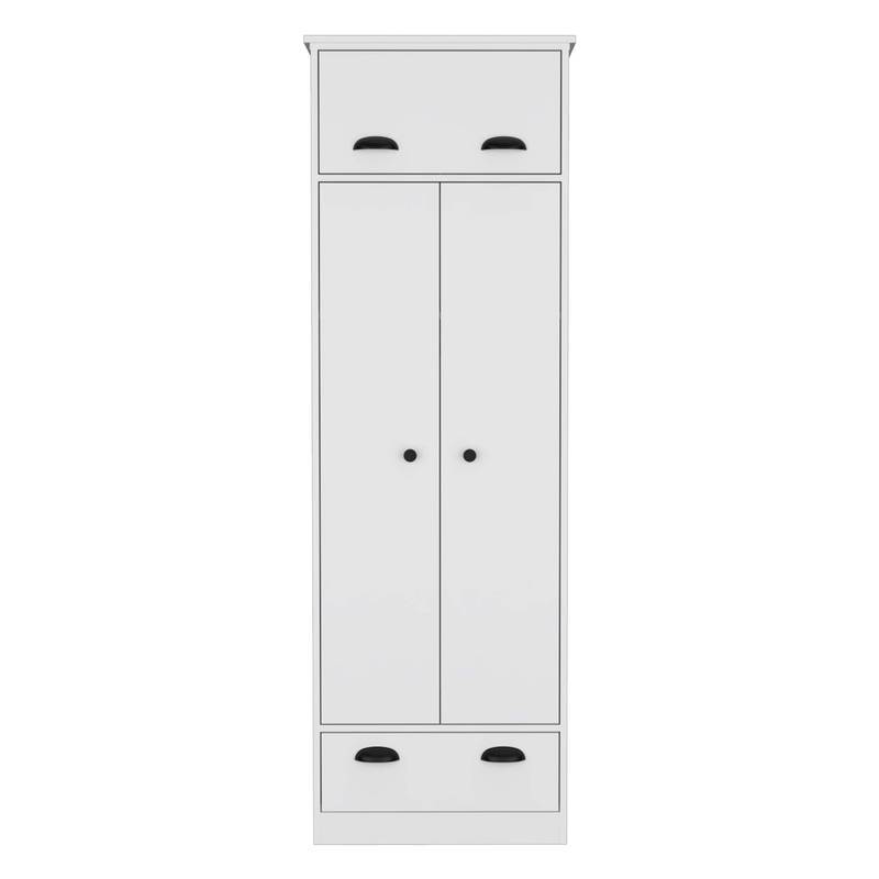 Chic Storage Dresser with Hanging Space