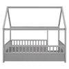 Playful Wooden House Bed for Kids