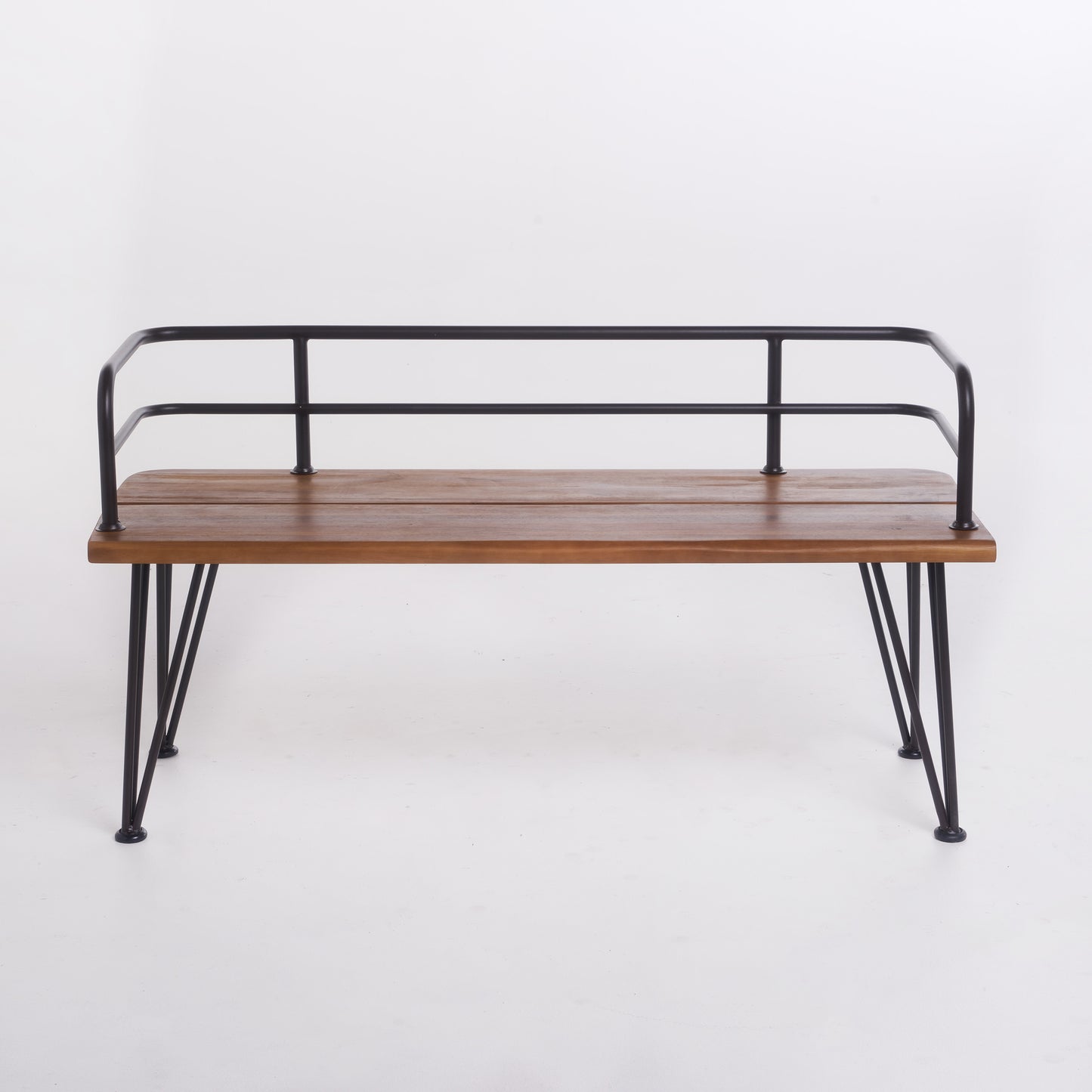 Zion Rustic Wood & Metal Bench