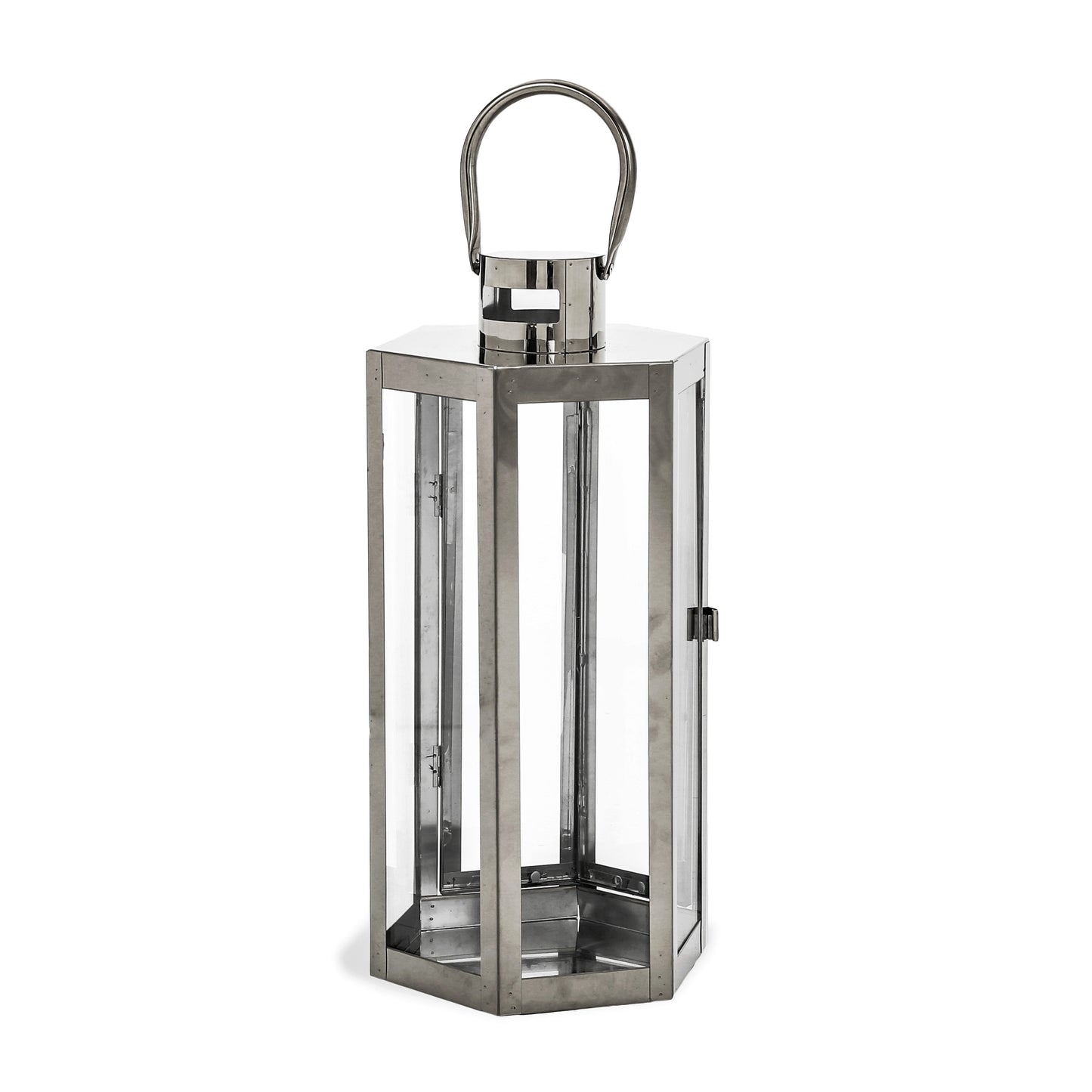 Shimmering Stainless Steel Lantern