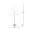 Twinkling Birch Tree Light Decor