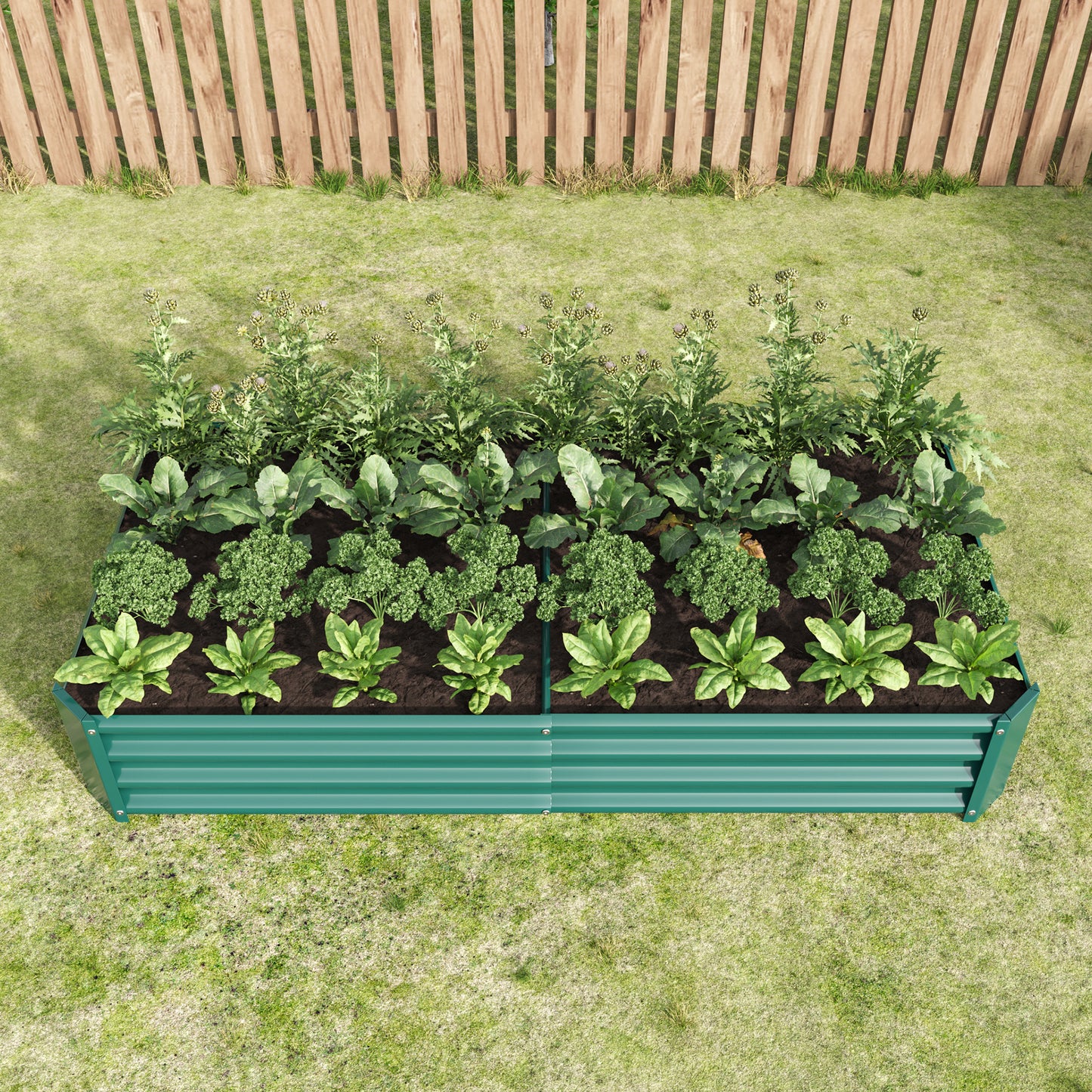 Vibrant Green Garden Planter – Ideal for Your Plants and Veggies!