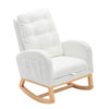 Chic Rocking Chair with Footrest