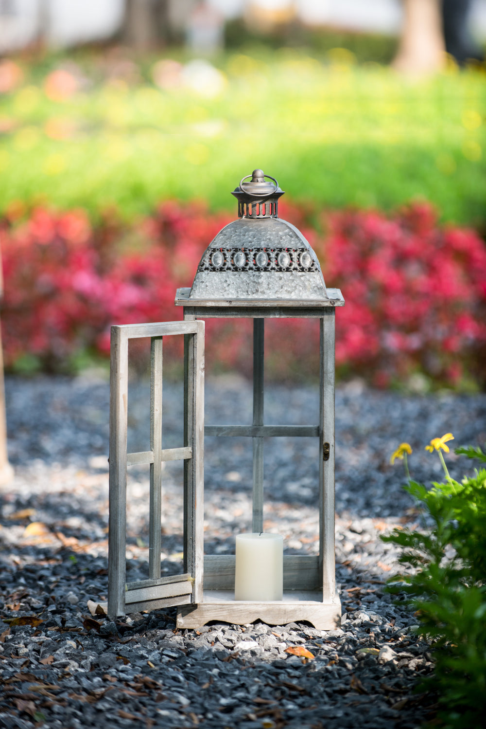 Charming Wooden Lantern for Home & Garden Decor