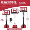 Adjustable Outdoor Basketball Hoop with Portable Base