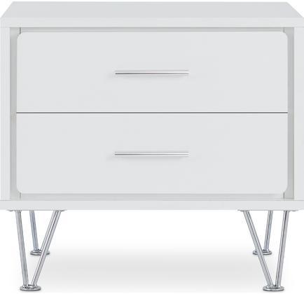 Sleek White Nightstand by ACME