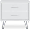 Sleek White Nightstand by ACME