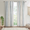 Chic Chenille Stripe Cotton Curtain Panel