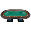 Elegant Poker Haven: LED Oval Table for Ultimate Game Nights