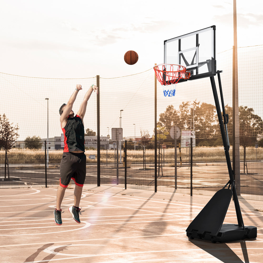 GlowHoops: Adjustable Portable Basketball System for Day and Night Fun