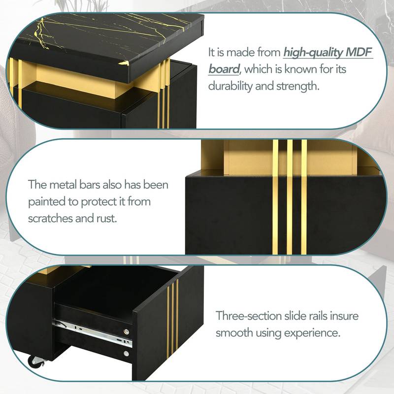 Sleek Luxe TV & Coffee Table Duo