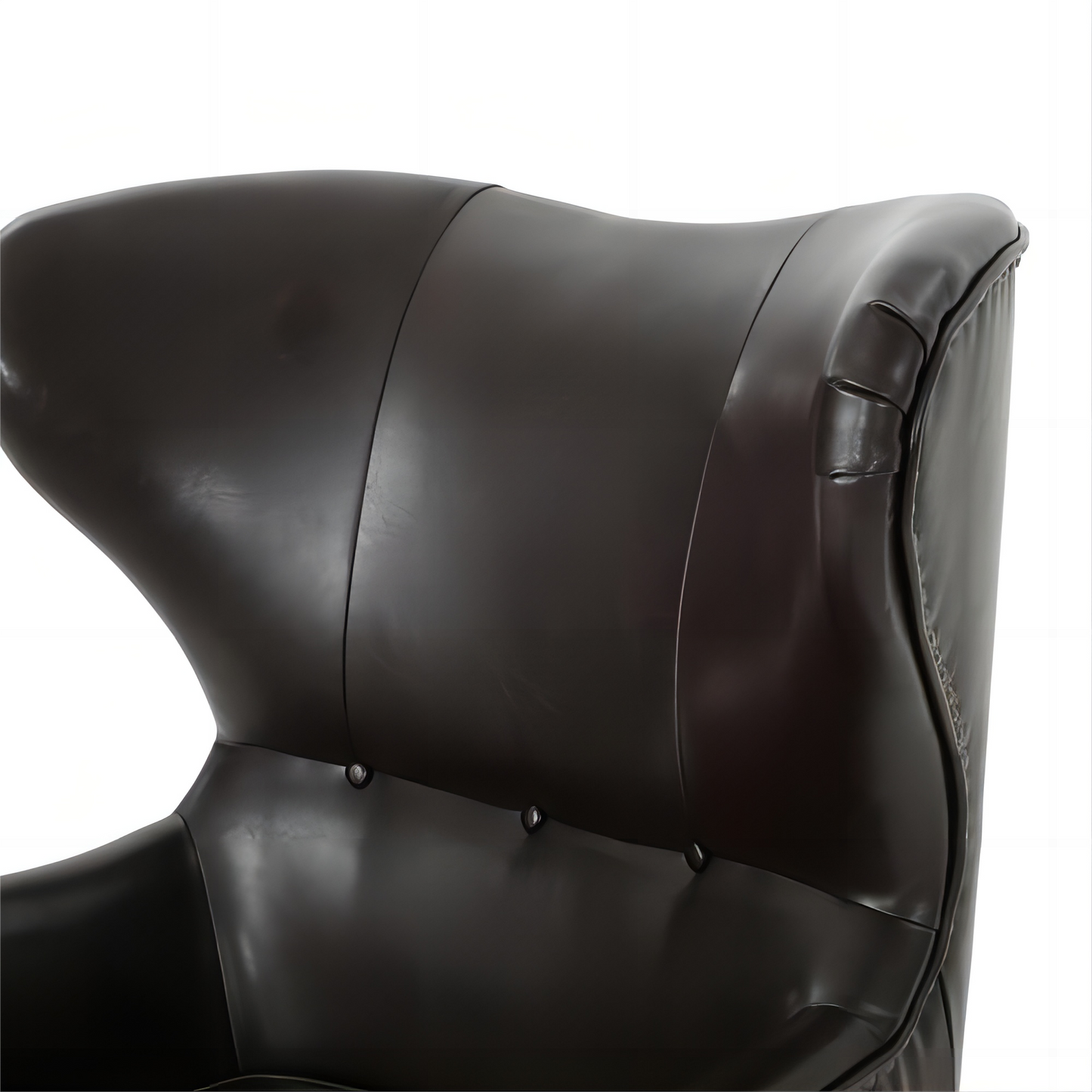 Chic Dark Brown High Back Chair - Luxurious Comfort