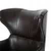 Chic Dark Brown High Back Chair - Luxurious Comfort