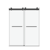 Sleek Soft-Close Frameless Shower Door in Matte Black